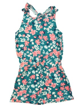 Combishort vert fleurs...