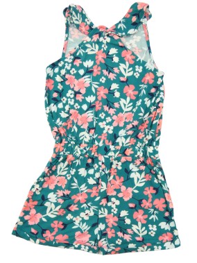 Combishort vert fleurs SERGENT MAJOR taille 9 ans
