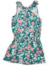 Combishort vert fleurs SERGENT MAJOR taille 9 ans
