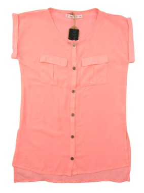 T-shirt chemisier MC rose...