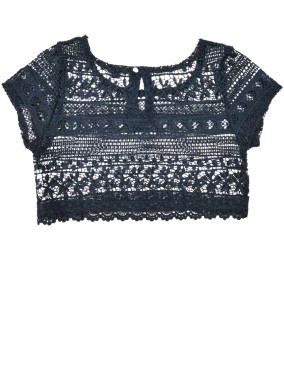 T-shirt crop top ajouré KIABI taille 8 ans