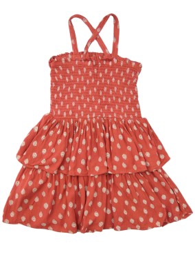 Robe brique motif KIABI taille 8 ans