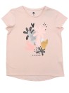 T-shirt MC rose palmier sequins GRAIN DE BLE taille 8 ans