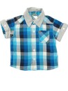 Chemise MC carreaux bleus U COLLECTION taille 6 mois