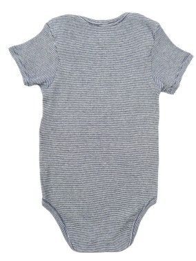 Body Mc bleu rayures KIABI taille 36 mois