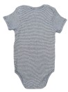 Body Mc bleu rayures KIABI taille 36 mois
