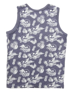 Débardeur bleu crânes ananas PRIMARK taille 7-8 ans