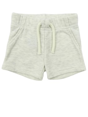 Short gris clair coton...