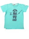 T-shirt MC bleu pirate DPAM taille 8 ans