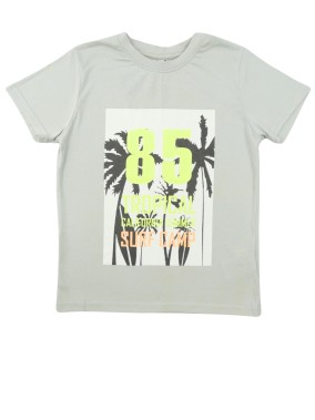 T-shirt Mc gris 85 tropical...