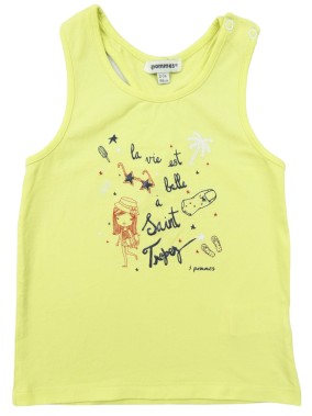 Débardeur jaune St Tropez...
