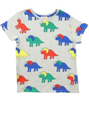 T-shirt Mc dinos gris DPAM taille 10 ans