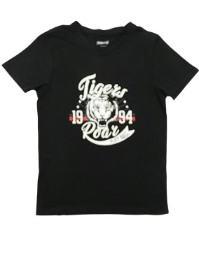 T-shirt MC noir tiger PEPPERTS taille 8-10 ans