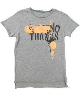 T-shirt Mc gris thanks BENETTON taille 10 ans