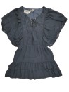 Robe marine macramé MORGAN taille 40