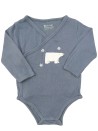 Body croisé ours polaire bleu TAPE A L'ŒIL taille 6 mois