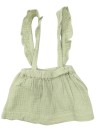 Jupe à bretelles kaki VERTBAUDET taille 3 mois