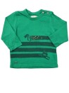 T-shirt ML vert chien CATIMINI taille 6 mois