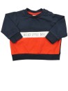 Pull sweat rouge blc bleu boy BOITE A MALICES taille 6 mois