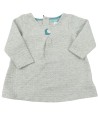 Robe grise matelassée oiseau OBAIBI taille 18 mois