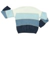 Pull bleu liseré doré OKAIDI taille 8 ans