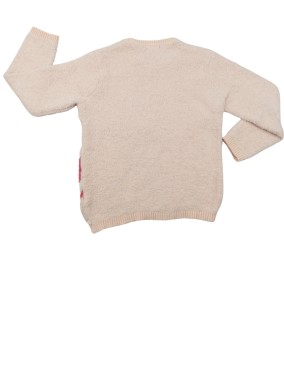 Pull épais rose cygne OKAIDI taille 8 ans