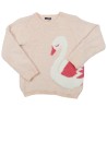 Pull épais rose cygne OKAIDI taille 8 ans