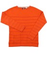 Pull rouge rayures paillette OKAIDI taille 8 ans