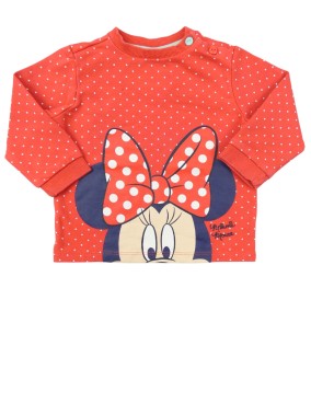 T-shirt ML épais rouge pois...