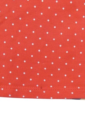 T-shirt ML épais rouge pois Minnie DISNEY taille 6 mois 68cm