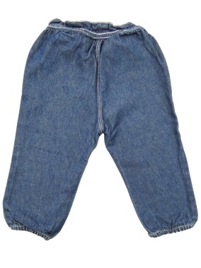Pantalon jean nœud rose taille 12 mois 74cm