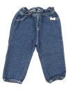 Pantalon jean nœud rose taille 12 mois 74cm Pantalon jean nœud rose taille 12 mois 74cm