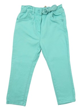 Pantalon turquoise nœud OBAIBI taille 18 mois