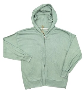 Veste verte claire paillettte MONOPRIX taille 10 ans