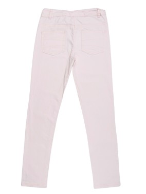 Pantalon jean rose fleurs TAPE A L'ŒIL taille 10 ans
