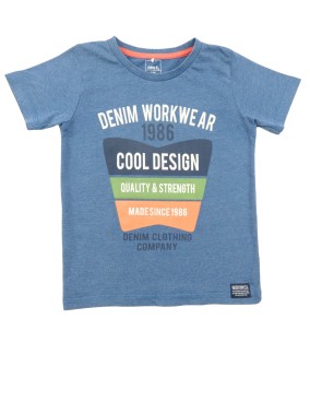 T-shirt MC bleu design NAME IT taille 5-6 ans