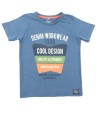 T-shirt MC bleu design NAME IT taille 5-6 ans