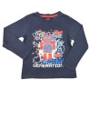 T-shirt bleu robot LUPILU taille 4-6 ans