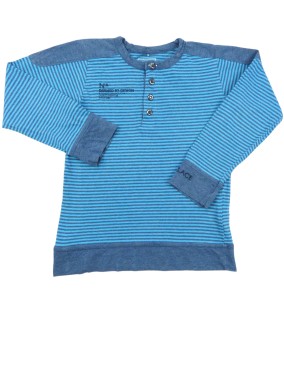 T-shirt ML bleu rayures defined NAME IT taille 5-6 ans