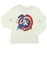 T-shirt ML Captain America logo MARVEL taille 6 ans