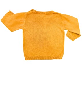 Pull jaune happy KIABI taille 6 mois