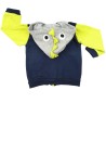 Gilet zippé capuche dino BABYCLUB taille 6 mois