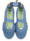 Chaussures ballerines jean citron pointure 33