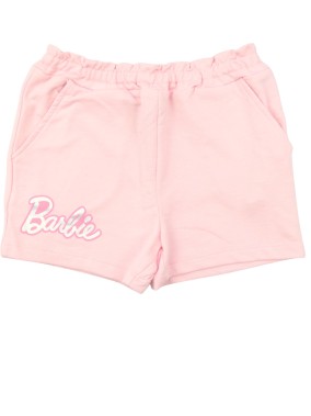 Short rose uni argent BARBIE taille 7-8 ans