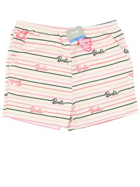 Short blanc rayures BARBIE taille 7-8 ans