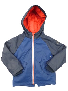 Manteau impérmeable marine rouge OKAIDI Taille 4 ans