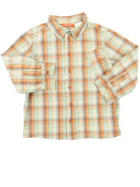 Chemise carreaux oranges be...