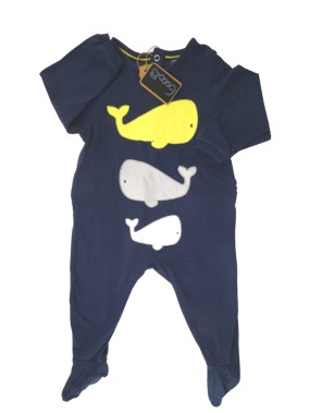 Pyjama ML baleines OBAIBI taille 9 mois
