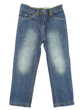 Pantalon jean bleu droit...
