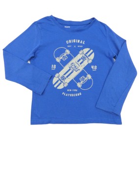 T-shirt ML skate bleu KIABI...